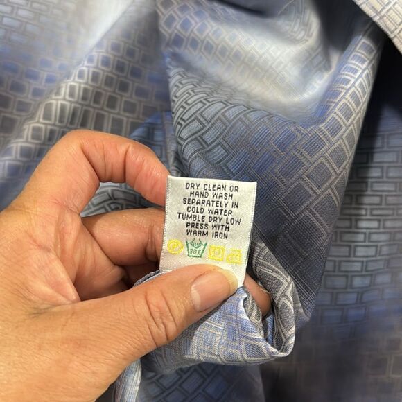 BUGATCHI UOMO DRESS SHIRT CLASSIC FIT SIZE M - Picture 7 of 9